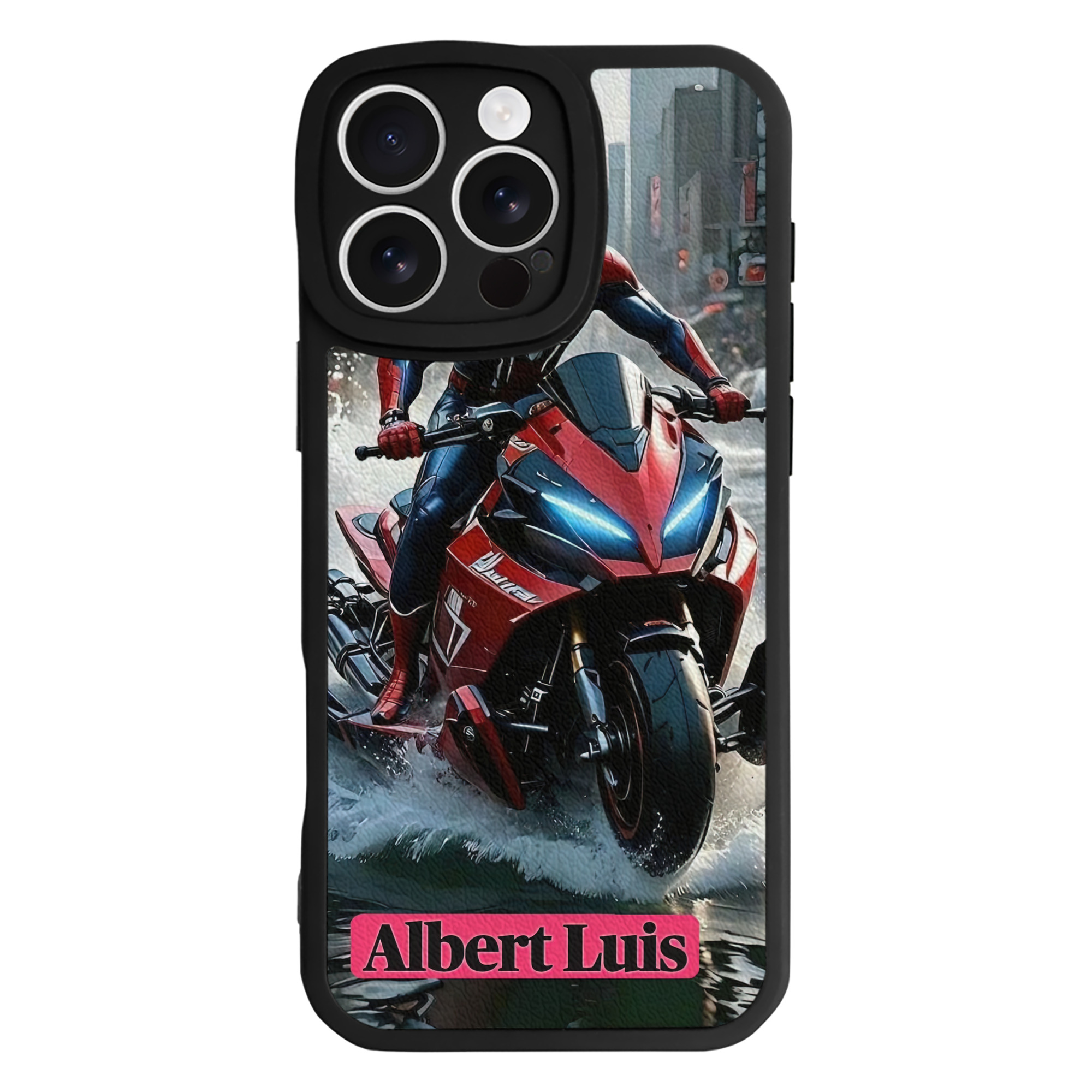 （画像用） Spider Man スパイダーマン 【iPhone 16シリーズ対応】シリコンスマホケース（レザー調） 材質：シリコン